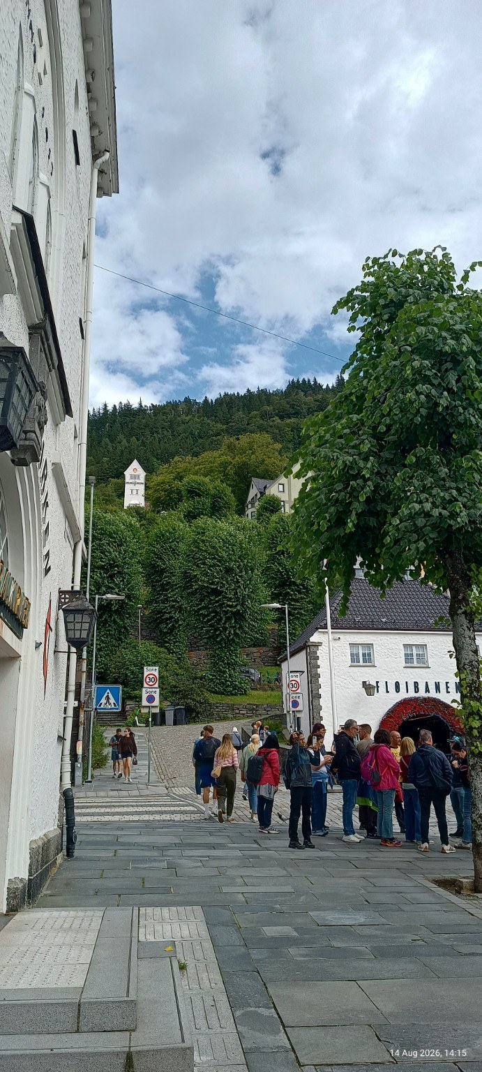 Blick in Bergens Altstadt